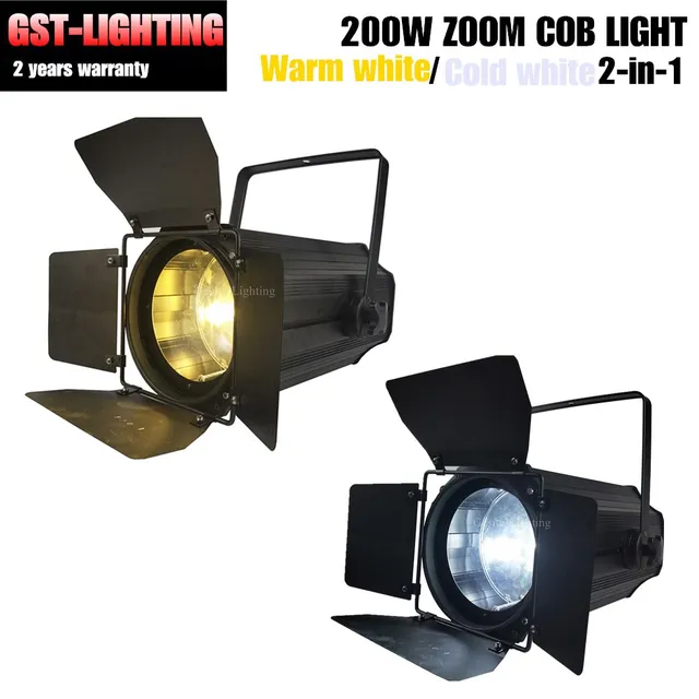 4pcs/lot 200w warm white cold white 2in1 intdoor Par Can Zoom Led Par