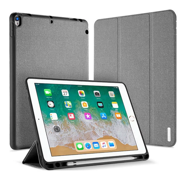 DUX DUCIS умный чехол для iPad air 3 кожаный флип-чехол для iPad air 3 чехол air3 10,5 дюймов с карандашом - Цвет: Gray