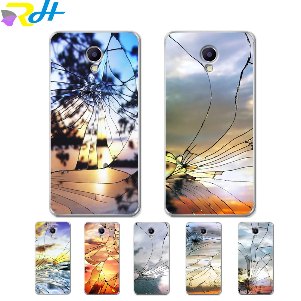 

Cover Case For Meizu U10 U20 M5 Note M5C M3C Pro 6 M3S Max M5S M6 Note M3 Note Cases for Fashion broken background Cover