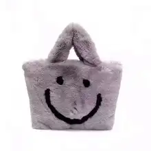 Лидер продаж; модная Милая меховая сумка для девочек