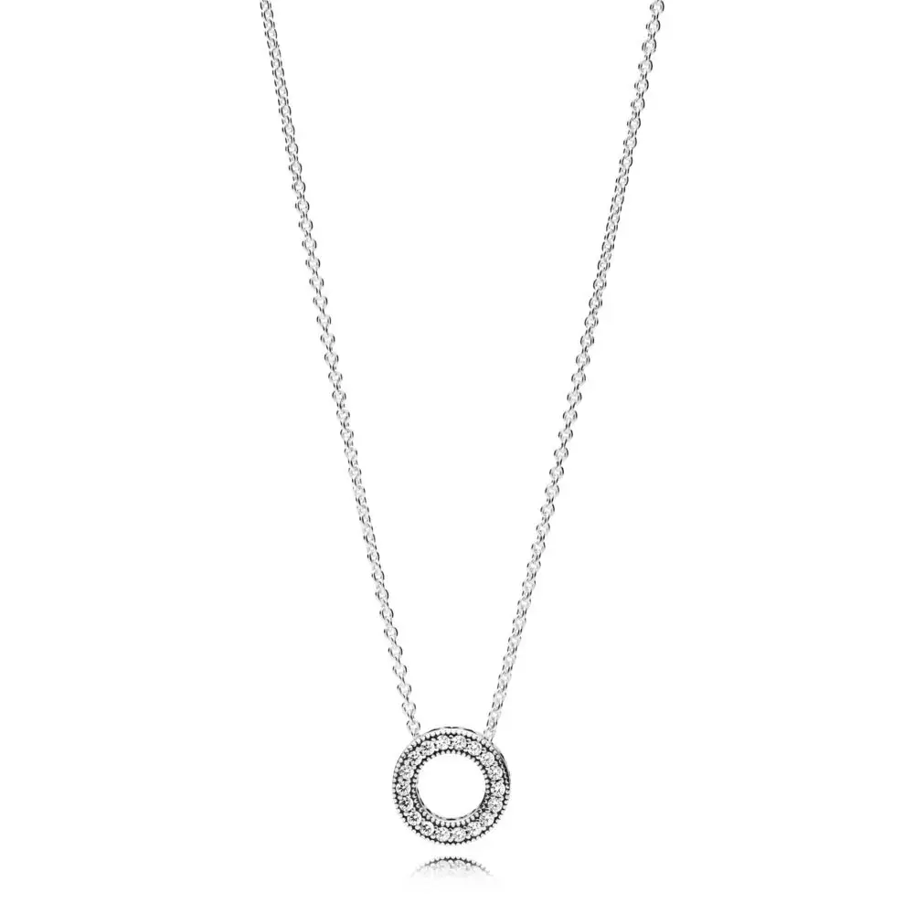 

SHINETUNG 1:1 S925 Sterling Silver Hearts Necklace Ladies' Fashion Luxury Jewelry
