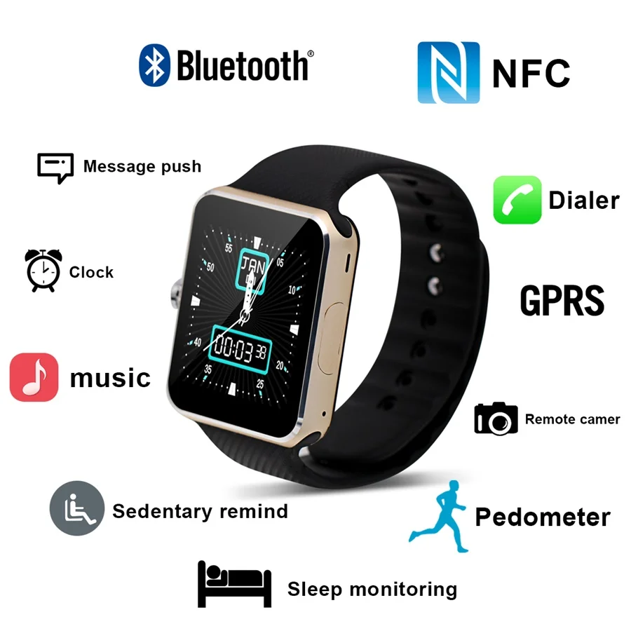New TC066 Smart Watch Bluetooth Sync MTK6260 font b Smartwatch b font With Android IOS System