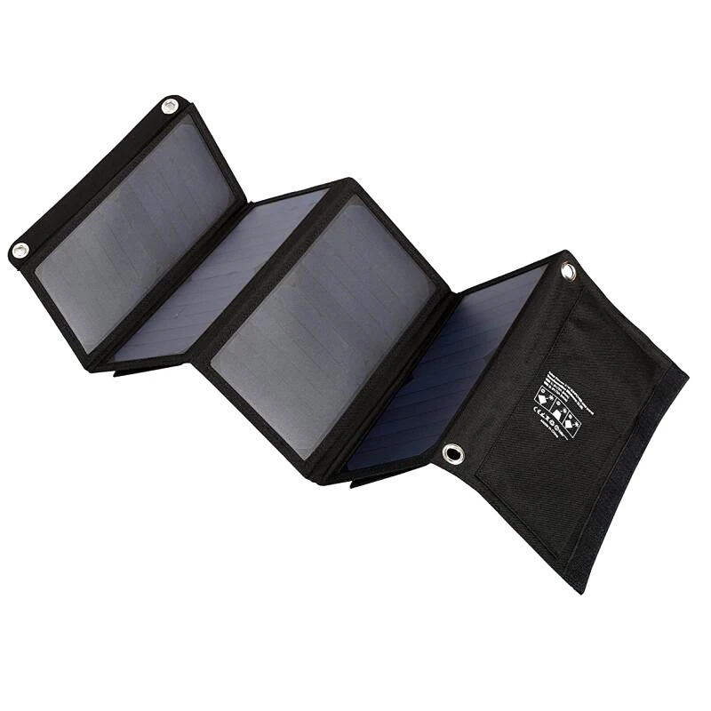 

Solar Charger Waterproof Foldable Dual USB Ports Solar Battery Charger for Phone Tablet MC889
