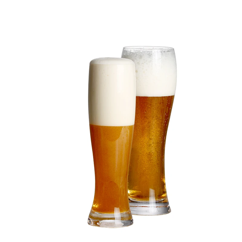 2 упаковки стеклянная кружка для пива прямая талия большая пивная чашка сока Мода Прочный однослойный Одноцветный цилиндрическое стекло 600008 - Цвет: 2 PCS 600008