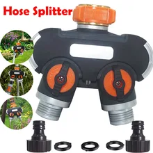 2 способа разветвитель водяного шланга для сада водопровод соединение для крана кран Коллектор фитинг для капельного разветвитель орошения