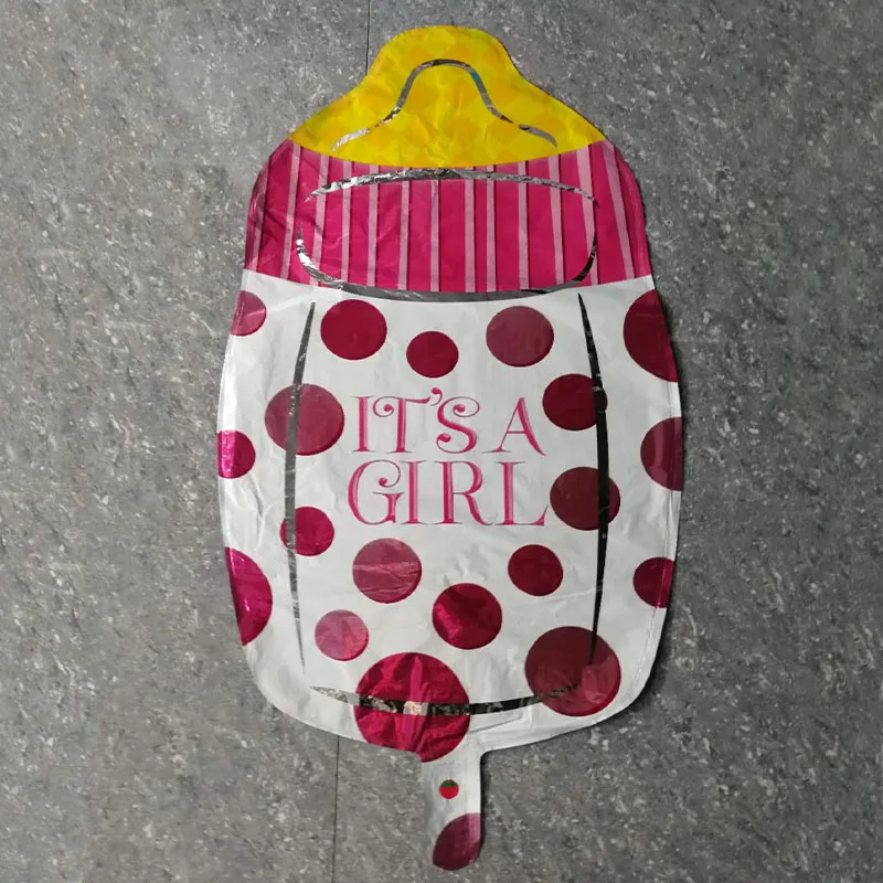 Большой 1 шт. Розовый Синий Фольга Воздушный шар для Бэйби Шауэр украшения для ног бутылка торт гелий воздушный шар пол показать вечерние надувные шары