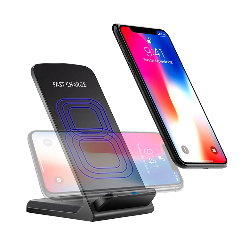 Qi Беспроводное зарядное устройство для iPhone 11 Pro XR XS Max 8 Plus 10 Вт Быстрая зарядка