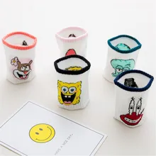 5 пар женских носков с рисунком в стиле Харадзюку хлопковые носки для женщин с принтом животных, Meias весенние милые женские носки