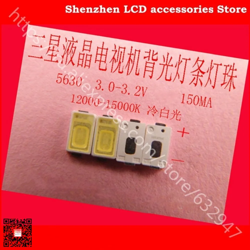 150PCS/Lot FOR LCD TV Repair Samsung led backlight lamp light bar 5630 cold white beads | - Цена: 1 030,57 руб. / lot