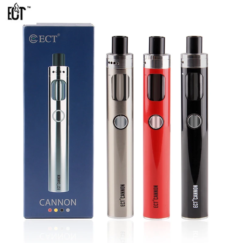Оригинальный комплект стартера ECT CANNON 2600 мАч батарея с 4 мл Atomizer емкость для