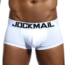 Jockmail cuecas boxers masculinas, 1 pçs/lote algodão, boxer, shorts gay