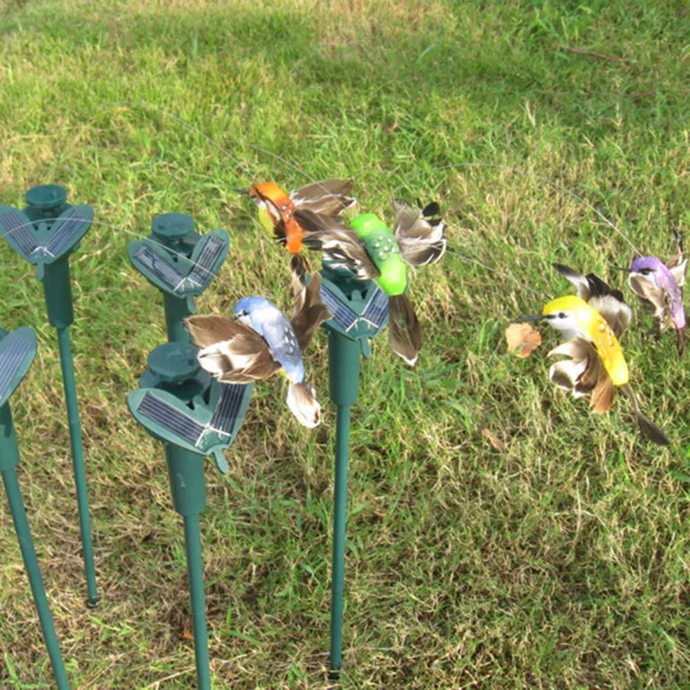

Solar Power Vibration Dancing Fly Fluttering Hummingbird Birds Decoration For Garden Yard UYT Shop