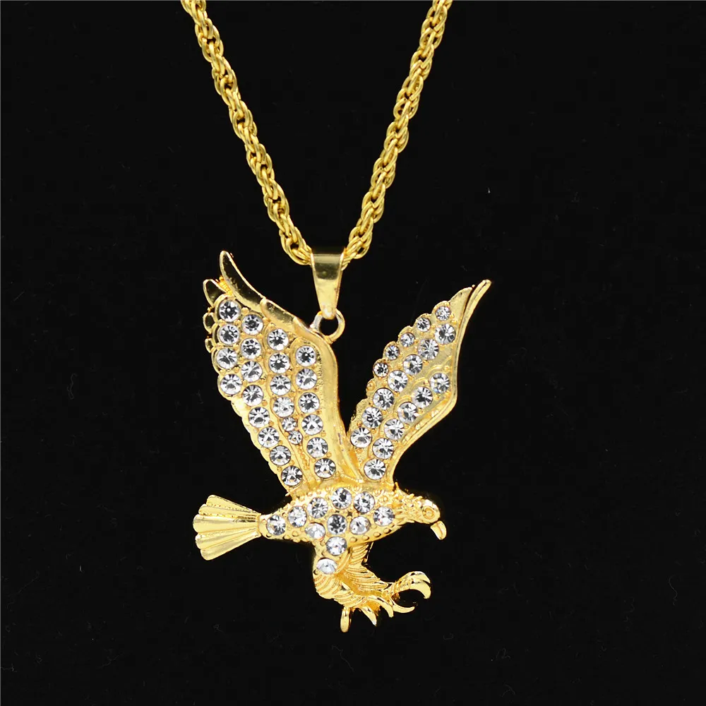 Fashion Men Key-link Alloy Flying Eagle Pendant Key Ring Accessories Q