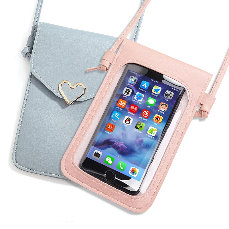 

Universal Wallet Leather Bag Capa For Samsung OPPO VIVO For iPhone Huawei Xiaomi Fashion Touch Screen Case With Shoulder Stra