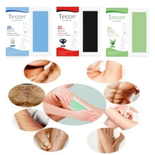 20 штук двухсторонней нетканой ткани восковой бумаги удобные одноразовые ноги мульти-части восковой бумаги удобные наклейки