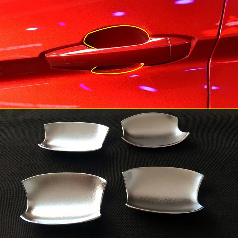 

For Mitsubishi Eclipse Cross 2018 ABS Matte Exterior Car Door Handle Bowls Frame Trim 4pcs Auto Accessories