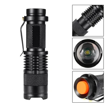 

Q5 LED 3500 Lumen 3-mode Led Torch Zoomable Led Flashlight Torch Light Lamp AA Battery