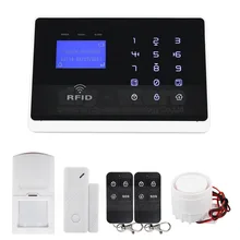 DIYSECUR Conexiones Inalámbricas y Cableadas Zonas de Defensa GSM Seguridad Para el Hogar Sistema de Alarma Antirrobo + IOS/Android App M2FX