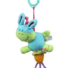 Игрушек! Новое поступление, милые животные, Ослик, редиска, встряхивающий колокольчик, Детская плюшевая игрушка, погремушка, кровать, на день рождения, рождественский подарок, 1 шт