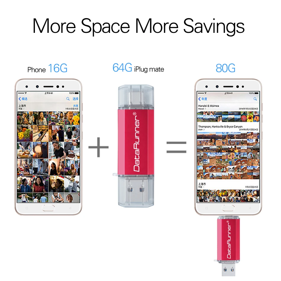 Новый Usb 3 0 DataRunner type C USB флэш накопитель OTG Флешка 16 ГБ 32 64 128 256 флеш