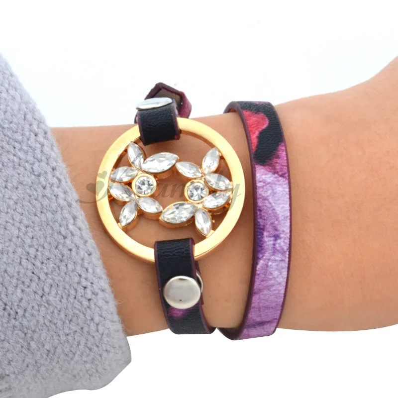 Keamsty imán intercambiable Cambio pulsera cuero banda con mi moneda regalo para mujeres Keamsty imán intercambiable Cambio pulsera cuero banda con mi moneda regalo para mujeres