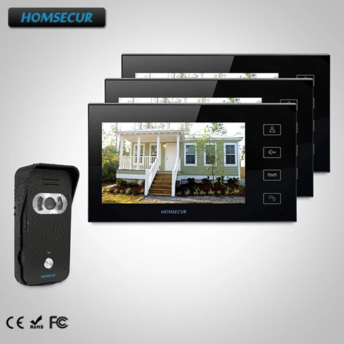 

HOMSECUR 7" Hands-free Video Door Entry Security Intercom+IR Night Vision TC021-B Camera + TM704-B Monitor