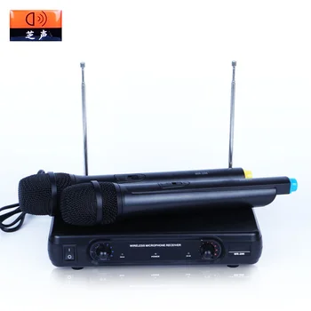 

Clear Sound Wireless Microphone System Dual Handheld Microfone Fio Microfono 2 x Mic Cordless Receiver For Karaoke Party KTV