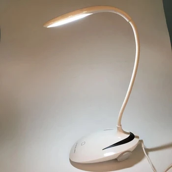 

LED modern table lamp flexible gooseneck USB charging 3level dimmable night light smart touch bedside lighting for study reading