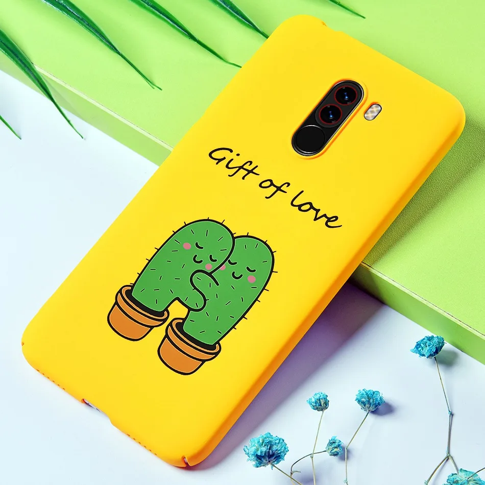 TOMKAS Funny Banana Bad Boy Case Pocophone F1 Case Hard Back Cover Cute Floral Animal Coque Phone Cases for Xiaomi Pocophone F1  (1)