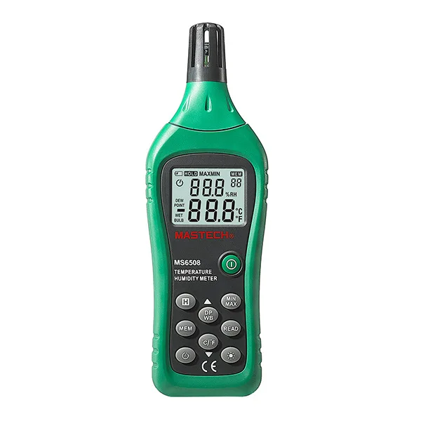 

Mastech Ms6508 Thermo Hygrometer Digital Temperature Humidity Moisture Meter Tester Thermometer Moisture Meter Moisture Meter