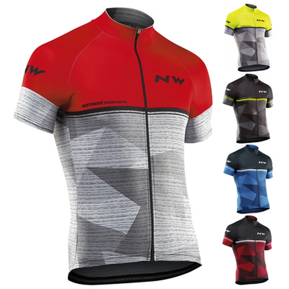 

2019 NW summer short-sleeved bicycle jersey fast dry men mountain bike sportswear