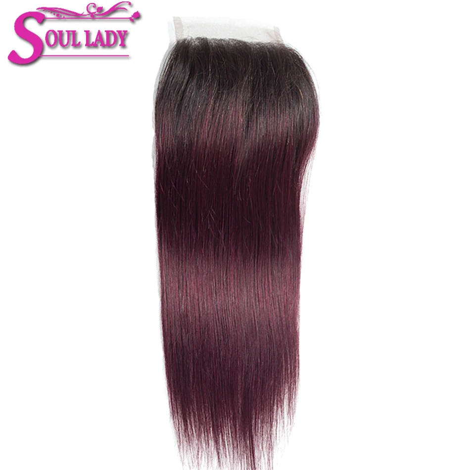 Soul Lady Hair 1B 99J пучки волос от светлого до темного цвета с закрытием цветные