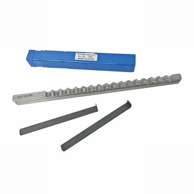 

12mm D1 Push-Type Keyway Broache Metric Size HSS Keyway Cutting Tool for CNC Router Metalworking