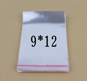 

New Clear Resealable Cellophane/BOPP/Poly Bags 9x12cm Transparent Opp Bag Packing Plastic Bags Self Adhesive Seal