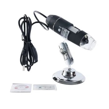 

8LED 1600X HD Digital Microscope Magnifier Electronic Magnifier Handheld Digital Microscope Industrial Medical Magnifier USB