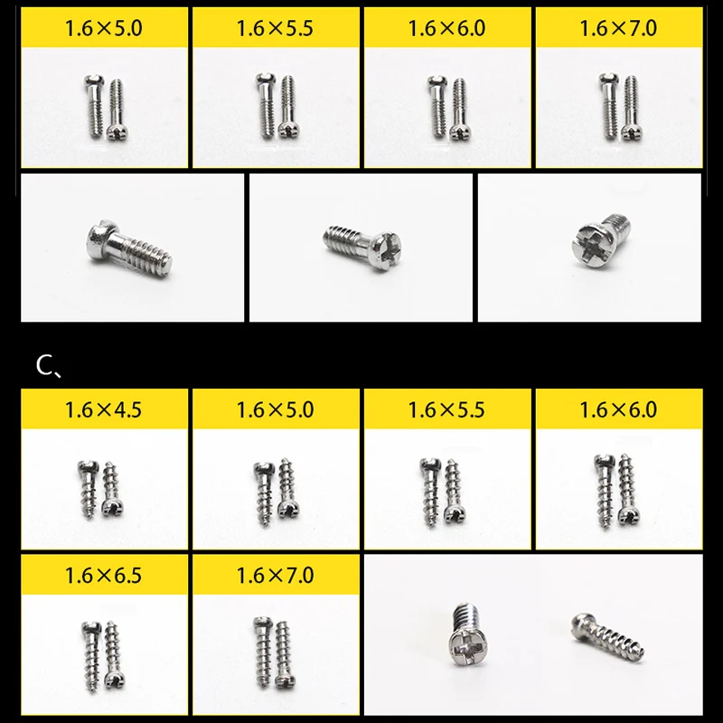 1 Box Glasses Repairing Kit Mini Screwdriver Nose Pads for Watches Laptop Jewellery DTT88