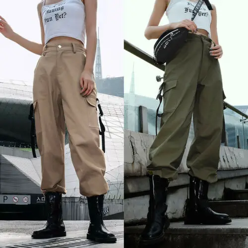 

Womens Cargo Trousers Military Army Combat Casual Jogger Pants Tracksuit Bottoms