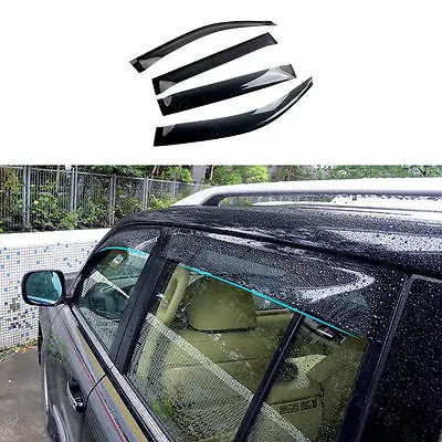 

4x For Toyota Land Cruiser 08+ Door Window Side Visor Deflector Rain Guard Cover