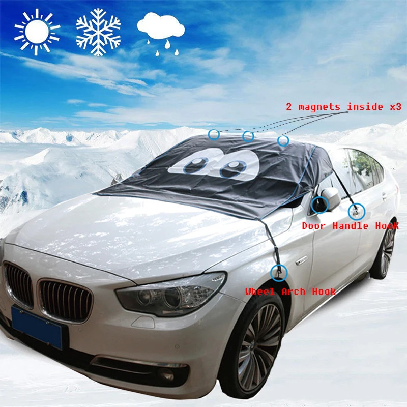 WISENGEAR Car Windscreen Windshield Cover Heat Sun Shade Anti Snow