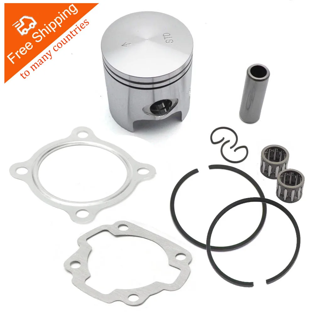 Sepeda motor 47mm Piston Kit dengan Gasket Cincin 10mm Sepeda motor 47mm Piston Kit dengan Gasket Cincin 10mm
