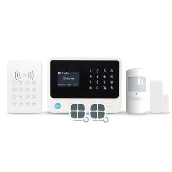 

3G GSM WIFI GPRS home alarm system mobile app control wireless PIR detector sensor door sensor remote conntroller