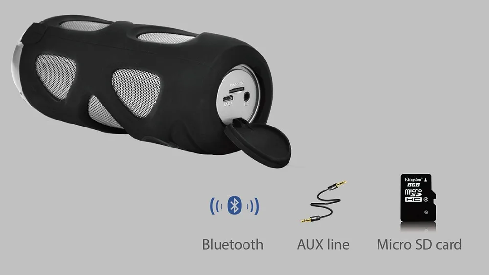 Avantree Portable Wireless Bike Speaker With Bicycle Mount /& SD Card Slot 10W