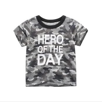 

Baby Boys Clothing For Summer Cotton Camouflage Tees Tops Letters Children T shirts Short Sleeve Kids Boys Girls T shirts