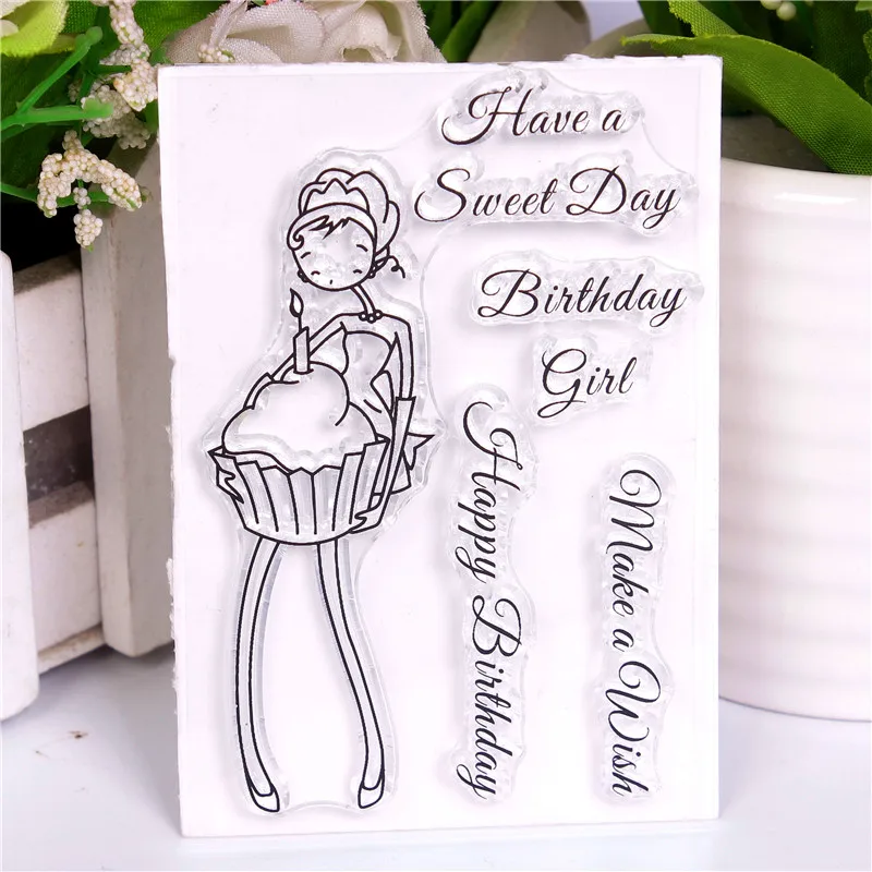 

A pregnant woman pattern Stamp Scrapbooking New Alphabet Stamp Embossing Craft Silicone Transparent Stamp 2