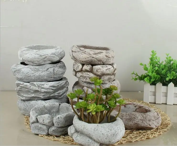 plant pot stones bottom