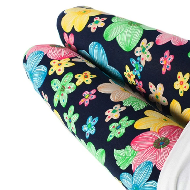 1 шт., розничная, дешевые корейские леггинсы с цветочным принтом для маленьких девочек Детские обтягивающие штаны детские разноцветные брюки в горошек с бабочками