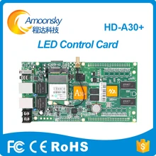 HD-A30+ huidu Wi-Fi версии Светодиодный дисплей специально для небольших зерностость дисплей полноцветный светодиодный дисплей p2.5 p3 p4 добавить контроллер Wi-Fi