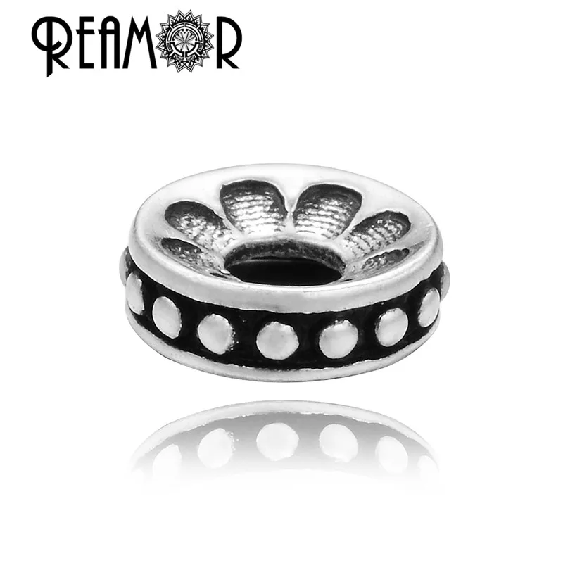 

REAMOR 5pcs 2mm Small Hole Copper Spacer Charm Beads Silver Plated Round Beads for Necklace Bracelet DIY Jewelry Making