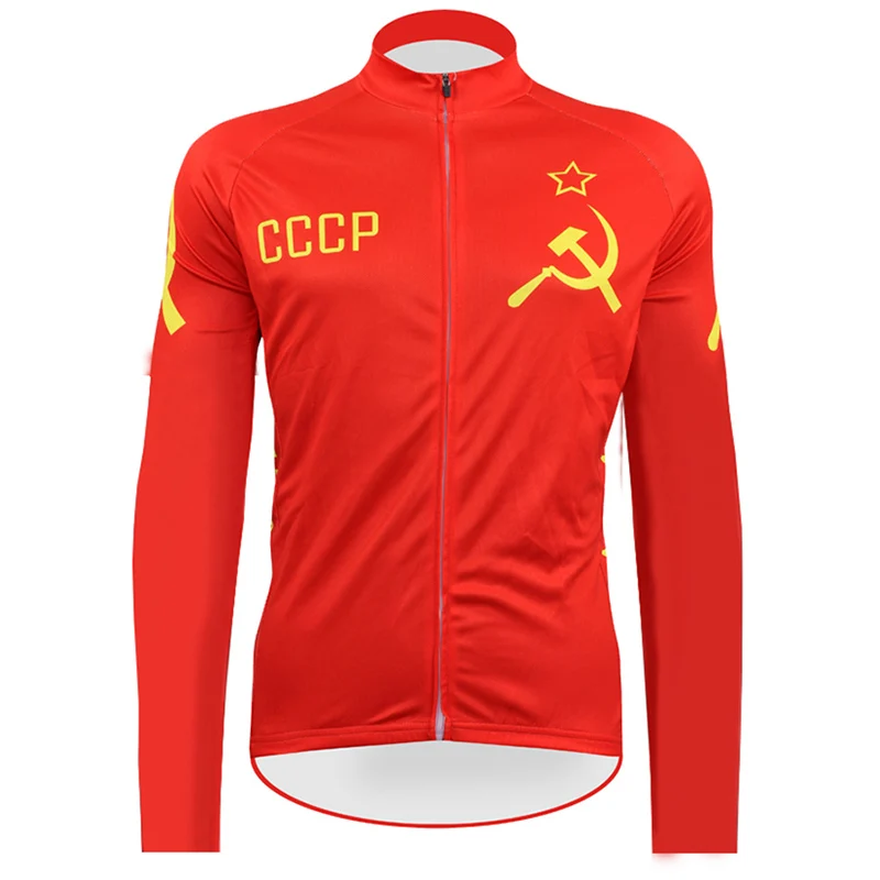 

Crossrider 2019 CCCP Cycling Jersey Mtb Shirt Moutain Bike Clothing Bicycle Clothes Mens Long Maillot Ropa Ciclismo Bike Wear