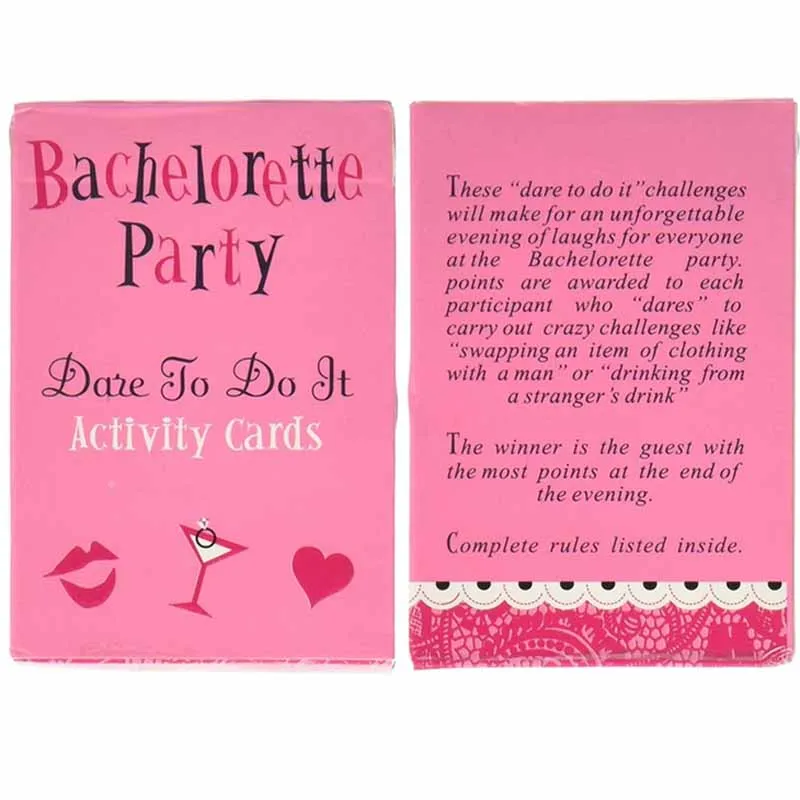 1 Set Hen Party Card Dare To Do It Activity Cards Bride 1 Set Hen Party Card Dare To Do It Activity Cards Bride Virgin Night Out Supplies Bachelorette Props In Favors From Home
